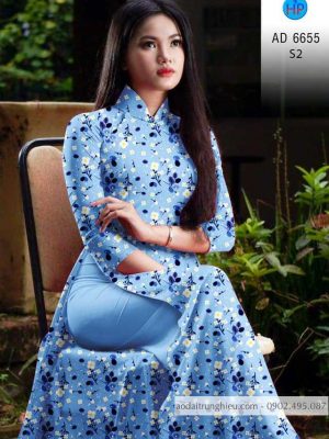 Vải áo dài Hoa nhỏ kiểu mới AD 6655 31 1584153563 634 Vai ao dai Hoa nho kieu moi AD 6655