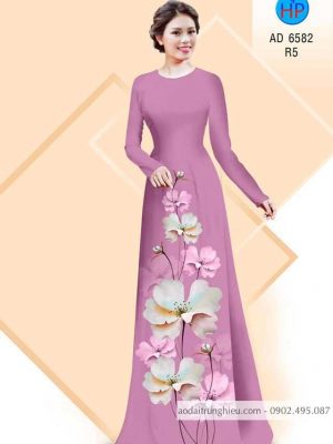 Vải áo dài Hoa in 3D kiểu mới AD 6582 35 1584155079 101 Vai ao dai Hoa in 3D kieu moi AD 6582