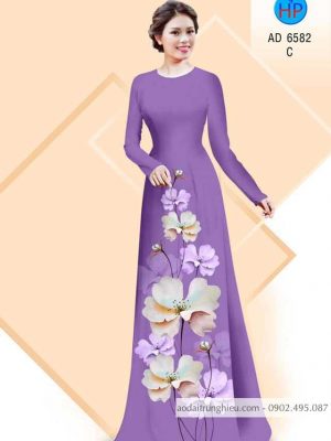 Vải áo dài Hoa in 3D kiểu mới AD 6582 29 1584155079 179 Vai ao dai Hoa in 3D kieu moi AD 6582