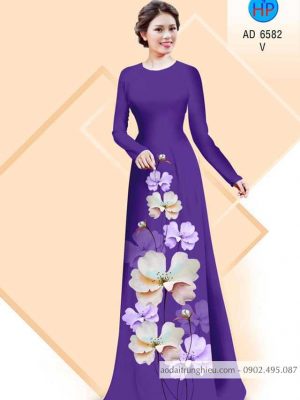 Vải áo dài Hoa in 3D kiểu mới AD 6582 21 1584155079 281 Vai ao dai Hoa in 3D kieu moi AD 6582
