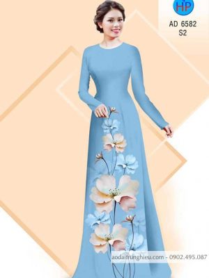 Vải áo dài Hoa in 3D kiểu mới AD 6582 34 1584155079 435 Vai ao dai Hoa in 3D kieu moi AD 6582