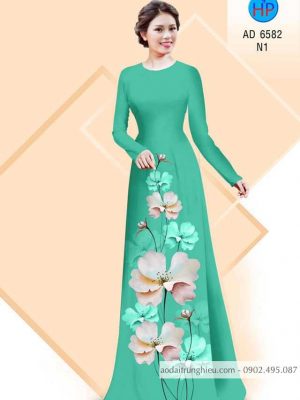 Vải áo dài Hoa in 3D kiểu mới AD 6582 26 1584155079 48 Vai ao dai Hoa in 3D kieu moi AD 6582