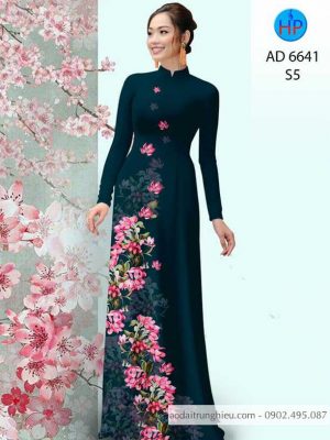 Vải áo dài Hoa in 3D kiểu mới AD 6641 26 1584157456 90 Vai ao dai Hoa in 3D kieu moi AD 6641