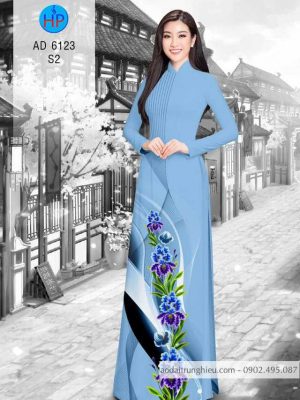 Vải áo dài Hoa in 3D kiểu mới AD 6123 21 1584157593 281 Vai ao dai Hoa in 3D kieu moi AD 6123