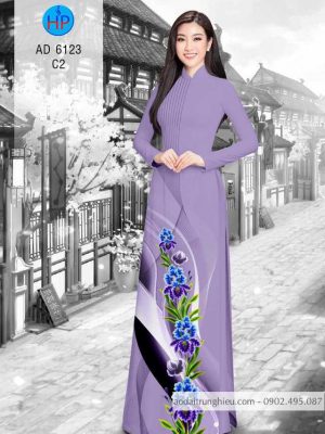 Vải áo dài Hoa in 3D kiểu mới AD 6123 30 1584157594 195 Vai ao dai Hoa in 3D kieu moi AD 6123