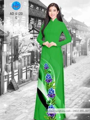 Vải áo dài Hoa in 3D kiểu mới AD 6123 31 1584157594 264 Vai ao dai Hoa in 3D kieu moi AD 6123