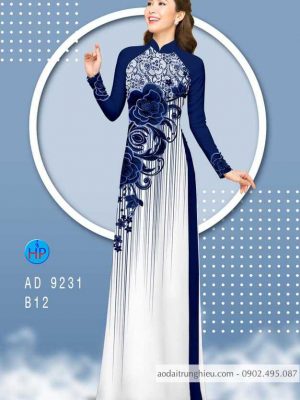 Vải áo dài hoa hồng kiểu mới AD 9231 24 1584157689 158 Vai ao dai hoa hong kieu moi AD 9231