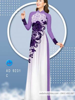 Vải áo dài hoa hồng kiểu mới AD 9231 26 1584157689 235 Vai ao dai hoa hong kieu moi AD 9231