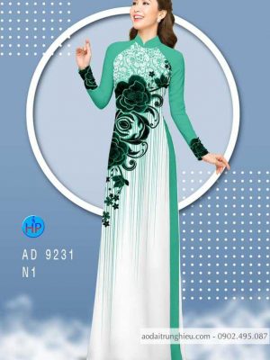 Vải áo dài hoa hồng kiểu mới AD 9231 29 1584157689 659 Vai ao dai hoa hong kieu moi AD 9231