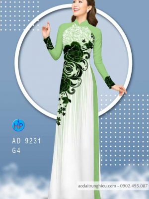 Vải áo dài hoa hồng kiểu mới AD 9231 27 1584157689 848 Vai ao dai hoa hong kieu moi AD 9231