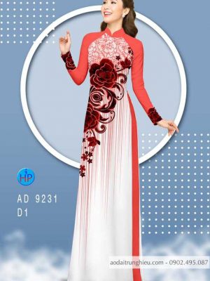 Vải áo dài hoa hồng kiểu mới AD 9231 23 1584157689 889 Vai ao dai hoa hong kieu moi AD 9231