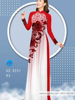Vải áo dài hoa hồng kiểu mới AD 9231 34 1584157690 344 Vai ao dai hoa hong kieu moi AD 9231