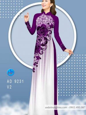 Vải áo dài hoa hồng kiểu mới AD 9231 36 1584157690 657 Vai ao dai hoa hong kieu moi AD 9231
