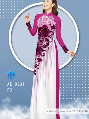 Vải áo dài hoa hồng kiểu mới AD 9231 31 1584157690 904 Vai ao dai hoa hong kieu moi AD 9231