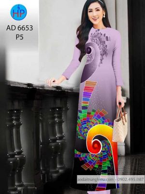 Vải áo dài Lập thể xoáy kiểu mới AD 6653 28 1584160568 264 Vai ao dai Lap the xoay kieu moi AD 6653