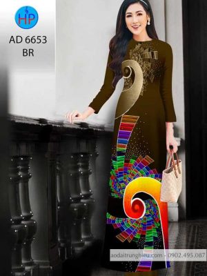Vải áo dài Lập thể xoáy kiểu mới AD 6653 34 1584160569 593 Vai ao dai Lap the xoay kieu moi AD 6653