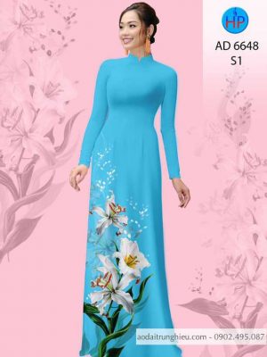 Vải áo dài Hoa Ly thiết kế 2020 AD 6648 21 1584161366 364 Vai ao dai Hoa Ly thiet ke 2020 AD 6648