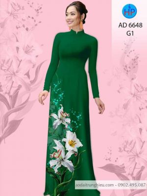 Vải áo dài Hoa Ly thiết kế 2020 AD 6648 36 1584161367 194 Vai ao dai Hoa Ly thiet ke 2020 AD 6648