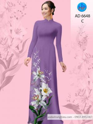 Vải áo dài Hoa Ly thiết kế 2020 AD 6648 34 1584161367 506 Vai ao dai Hoa Ly thiet ke 2020 AD 6648