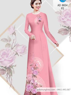 Vải áo dài Hoa hồng và quạt thiết kế 2020 AD 6654 23 1584162260 960 Vai ao dai Hoa hong va quat thiet ke 2020