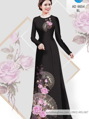 Vải áo dài Hoa hồng và quạt thiết kế 2020 AD 6654 36 1584162261 620 Vai ao dai Hoa hong va quat thiet ke 2020