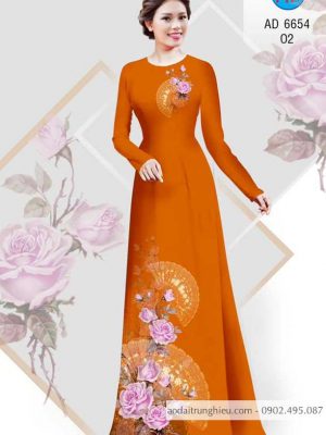 Vải áo dài Hoa hồng và quạt thiết kế 2020 AD 6654 35 1584162261 799 Vai ao dai Hoa hong va quat thiet ke 2020