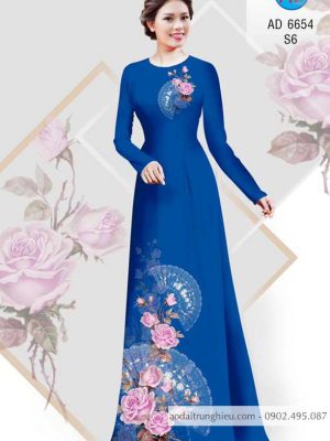 Vải áo dài Hoa hồng và quạt thiết kế 2020 AD 6654 29 1584162261 950 Vai ao dai Hoa hong va quat thiet ke 2020