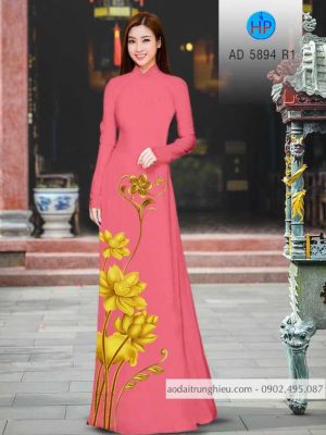 Vải áo dài hoa Sen vàng mới ra AD 5894 21 1584172006 674 Vai ao dai hoa Sen vang moi ra AD 5894