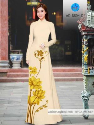 Vải áo dài hoa Sen vàng mới ra AD 5894 26 1584172007 318 Vai ao dai hoa Sen vang moi ra AD 5894
