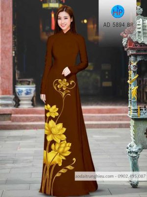 Vải áo dài hoa Sen vàng mới ra AD 5894 36 1584172007 435 Vai ao dai hoa Sen vang moi ra AD 5894