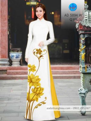 Vải áo dài hoa Sen vàng mới ra AD 5894 37 1584172007 545 Vai ao dai hoa Sen vang moi ra AD 5894