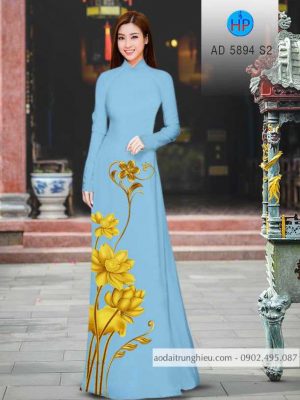 Vải áo dài hoa Sen vàng mới ra AD 5894 23 1584172007 610 Vai ao dai hoa Sen vang moi ra AD 5894