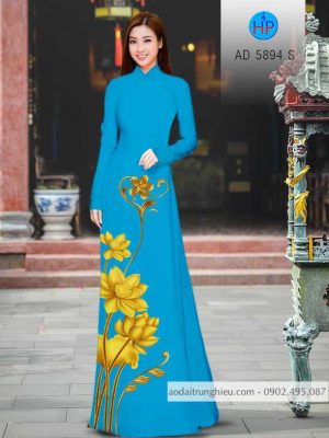 Vải áo dài hoa Sen vàng mới ra AD 5894 30 1584172007 881 Vai ao dai hoa Sen vang moi ra AD 5894
