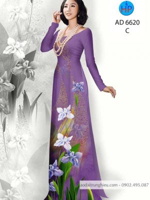 Vải áo dài Hoa Cà thiết kế 2020 AD 6620 32 1584174447 558 Vai ao dai Hoa Ca thiet ke 2020 AD 6620