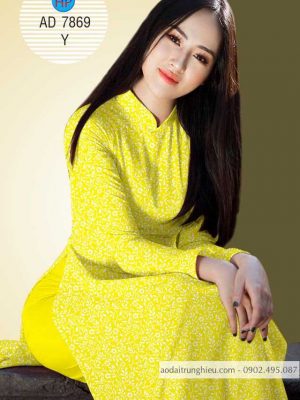 Vải áo dài hoa nhí đều kiểu mới AD 7869 33 1584174558 867 Vai ao dai hoa nhi deu kieu moi AD 7869