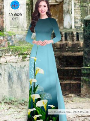 Vải áo dài Hoa Loa Kèn kiểu mới AD 6629 33 1584329442 221 Vai ao dai Hoa Loa Ken kieu moi AD 6629