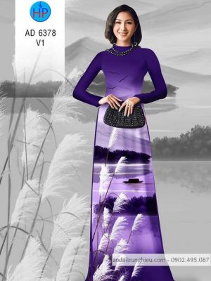 Vải áo dài Quê hương yên bình thiết kế 2020 AD 6378 33 1584329539 429 Vai ao dai Que huong yen binh thiet ke 2020