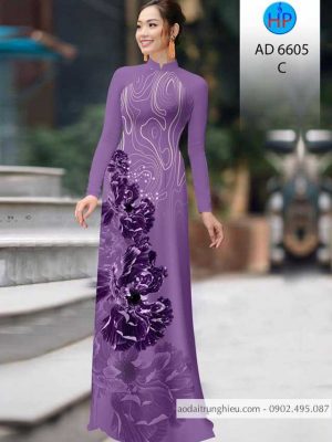 Vải áo dài Hoa tím đẹp sang mới ra AD 6605 24 1584333737 161 Vai ao dai Hoa tim dep sang moi ra AD