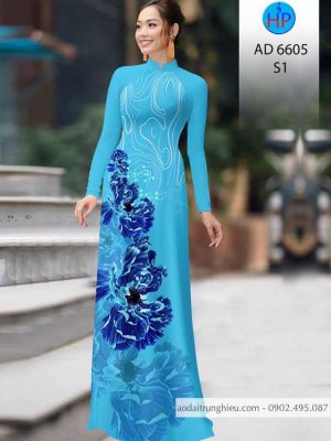 Vải áo dài Hoa tím đẹp sang mới ra AD 6605 35 1584333738 654 Vai ao dai Hoa tim dep sang moi ra AD