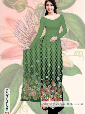 Vải áo dài hoa và bi AD kiểu mới AD 27 1584440184 339 Vai ao dai hoa va bi AD kieu moi AD