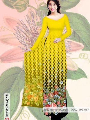 Vải áo dài hoa và bi AD kiểu mới AD 25 1584440184 549 Vai ao dai hoa va bi AD kieu moi AD