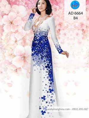 Vải áo dài Cỏ ba lá mới ra AD 6664 21 1584440905 240 Vai ao dai Co ba la moi ra AD 6664