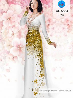 Vải áo dài Cỏ ba lá mới ra AD 6664 24 1584440905 935 Vai ao dai Co ba la moi ra AD 6664