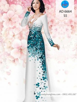 Vải áo dài Cỏ ba lá mới ra AD 6664 30 1584440906 893 Vai ao dai Co ba la moi ra AD 6664