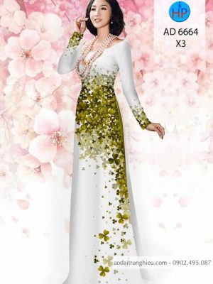 Vải áo dài Cỏ ba lá mới ra AD 6664 37 1584440907 37 Vai ao dai Co ba la moi ra AD 6664