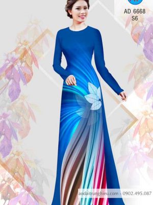 Vải áo dài Lá và lập thể kiểu mới AD 6668 22 1584443199 698 Vai ao dai La va lap the kieu moi AD