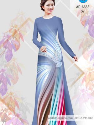 Vải áo dài Lá và lập thể kiểu mới AD 6668 21 1584443199 860 Vai ao dai La va lap the kieu moi AD