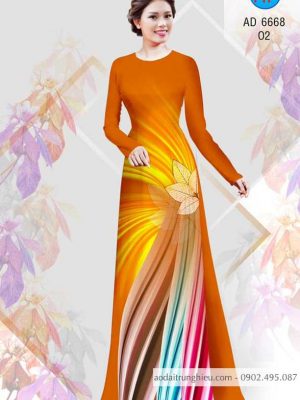 Vải áo dài Lá và lập thể kiểu mới AD 6668 30 1584443200 360 Vai ao dai La va lap the kieu moi AD