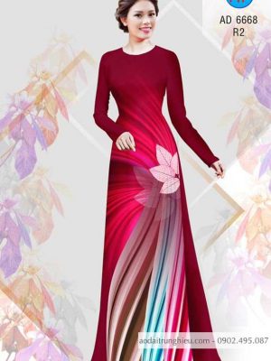 Vải áo dài Lá và lập thể kiểu mới AD 6668 24 1584443200 559 Vai ao dai La va lap the kieu moi AD