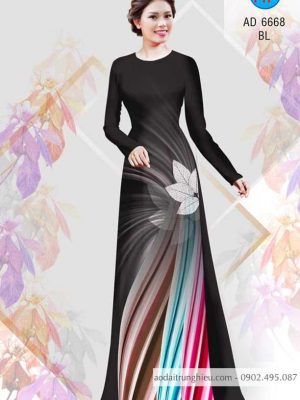 Vải áo dài Lá và lập thể kiểu mới AD 6668 33 1584443200 788 Vai ao dai La va lap the kieu moi AD